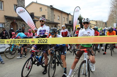 Sortida d'una etapa de la Volta a Catalunya des de la Seu d'Urgell, l'any 2022
