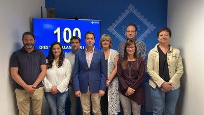 Roda de premsa de presentació dels 100 primers dies de govern de la legislatura 2023-2027 (Foto: ACN)