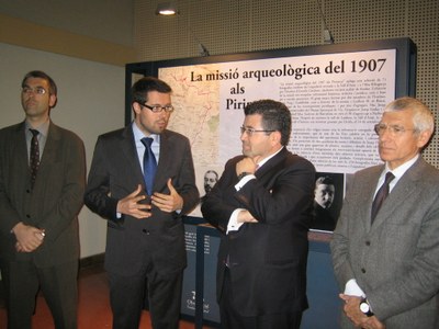 Inauguració de l'exposició 'La missió arqueològica de 1907 als Pirineus'