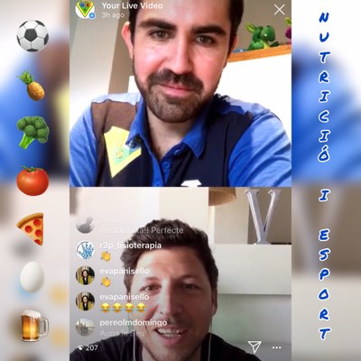 Conversa en línia amb Robert Bausells, nutricionista de l'RCD Espanyol (@fclaseu)