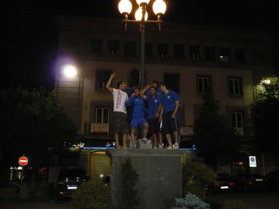 La Seu FC - Celebració de l'ascens a la plaça Catalunya (Foto: Jordi Navinés)