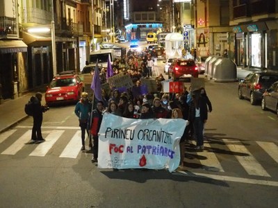 Manifestació organitzada pel Comitè 8M a la Seu