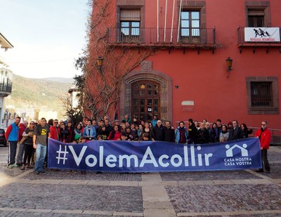 Concentració de suport als refugiats a la Seu