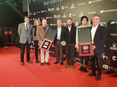 Lliurament de premis de la Gala del Piragüisme per a Miquel Travé, Cadí SCCL i Agustí Cucurulls