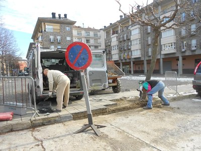 Carrer Comtat d'Urgell - Obres