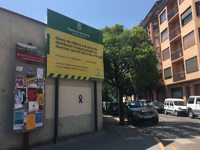 Obres de modernització de la xarxa d'aigua de la Seu