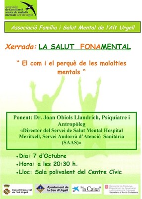 Salut Mental - Cartell Xerrada