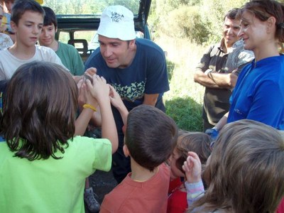Jornada d'anellament al riu Segre