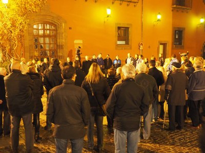 Minut de silenci a la Seu per les víctimes dels atemptats a París