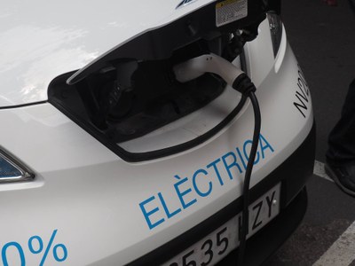 Punt de recàrrega de vehicles elèctrics (Foto: Gencat)
