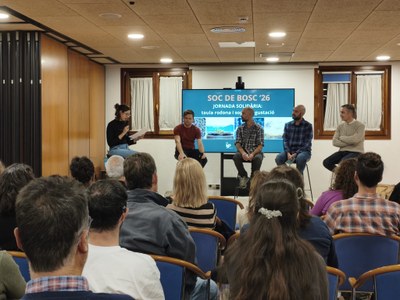 Taula rodona de la jornada 'Soc de bosc' (Foto: Integra Pirineus)