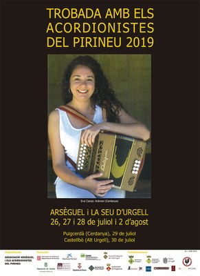 Cartell de la Trobada d'Acordionistes del Pirineu 2019