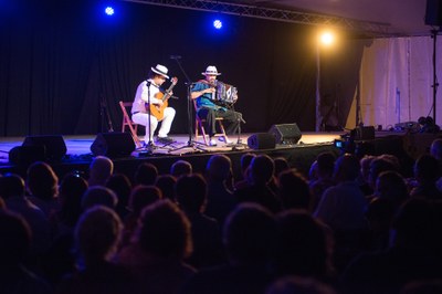 Yannick Lopes i Joaquín Diaz a l’envelat d’Arsèguel a la Trobada de l’any 2016 (Foto: Isard Madueño)