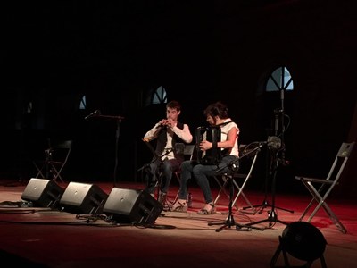 Ivan Caro i Pilar Planavila, a la Trobada amb els Acordionistes