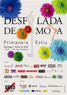 Cartell de la desfilada de moda de la UBSU