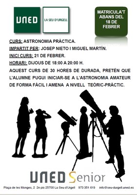 Curs d'astronomia a la UNED