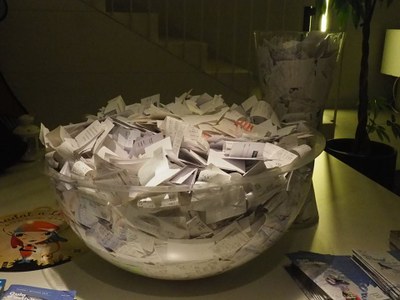 Tiquets recollits per al sorteig dels vals de compra (UBSU)