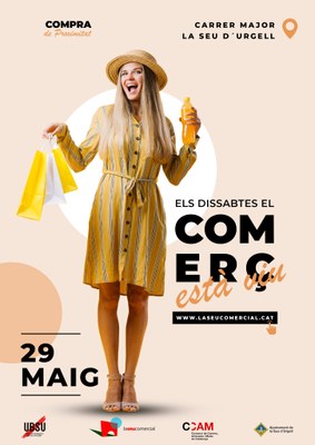 Activitat de l'UBSU al carrer Major de la Seu d'Urgell