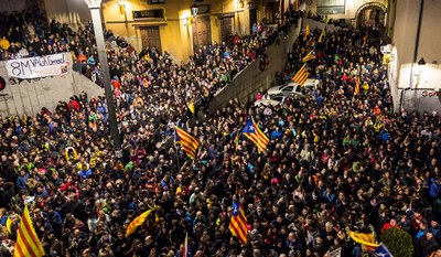 Concentració pel 21-F a Berga (Foto: ERC Berguedà)