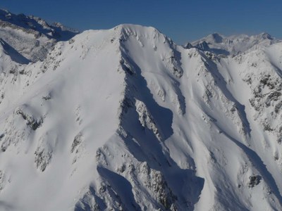 El Tuc d'Auba, on es disputarà la prova aranesa del Freeride World Tour 2025 (Foto: Baqueira Beret)
