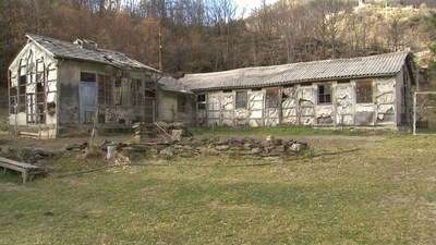 Estat actual de l'Hospital de Cartró de la Vall Fosca, que ara serà restaurat (Foto: Museu Hidroelèctric)