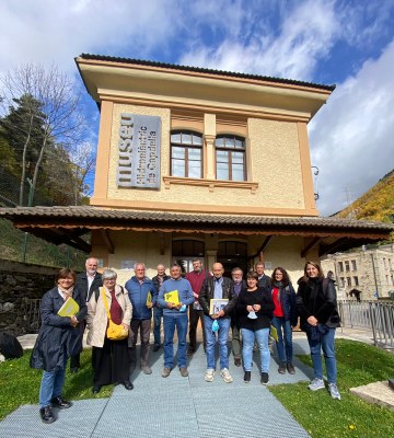 Primera reunió, al Museu Hidroelèctric de Capdella, per preparar la restauració de l'Hospital de Cartró de la Vall Fosca