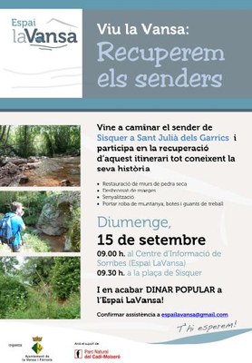 La Vansa - Recuperem senders Cartell