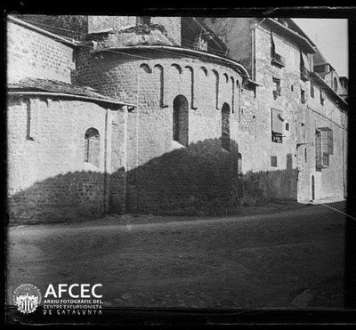 L'absis de la Catedral de la Seu a l'inici del segle XX (Foto: Arxiu del Centre Excursionista de Catalunya)