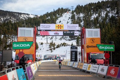 Arribada a Port Ainé de la Volta a Catalunya 2021, l'últim any en què hi han fet parada fins ara (Foto: Volta a Catalunya / arxiu)