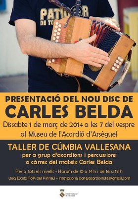 Carles Belda - Cartell presentació disc a Arsèguel