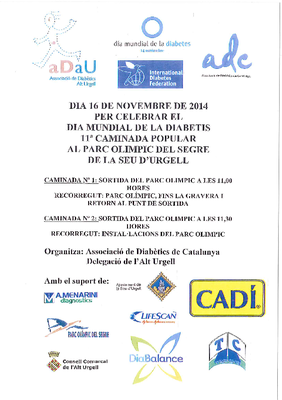 Dia Mundial de la Diabetis 2014