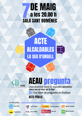 Acte de l'AEAU amb els alcaldables de la Seu