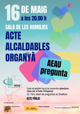 Acte de l'AEAU amb els alcaldables d'Organyà