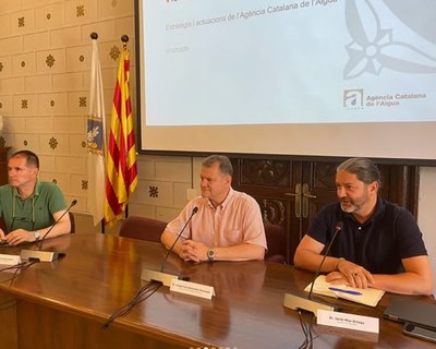 Exposició de les inversions previstes per l'ACA a l'Alt Urgell (Foto: Ajuntament de la Seu d'Urgell)