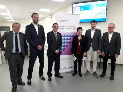 Presentació de la campanya de la renda a l'Agència Tributària de Catalunya (Foto: Govern)
