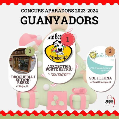 Resultat del Concurs d'Aparadors de Nadal de la Seu (UBSU)
