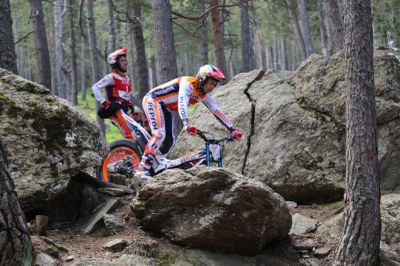Toni Bou, a la primera jornada del GP d'Andorra de Trial (Foto: Comú de Sant Julià de Lòria)