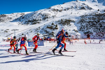 Competició d'esprint masculí dels Mundials d'esquí de muntanya (Foto: Boí Taüll)