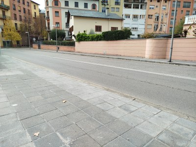 Voreres al carrer de Joan Garriga i Massó (Foto: Ajuntament de la Seu)