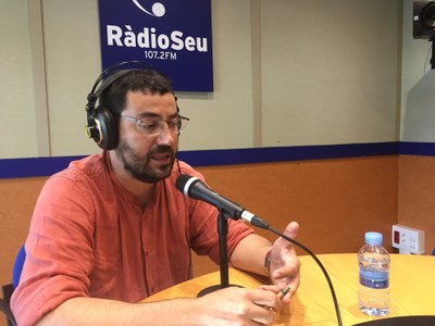 Francesc Viaplana, en una entrevista al programa de RàdioSeu 'Fil Directe'