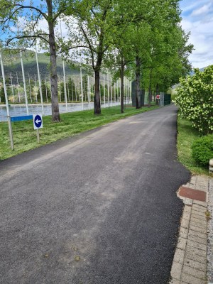 Inidicacions al Parc del Segre per fer el recorregut