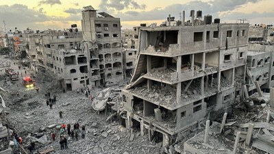 Un barri de Gaza devastat després d'un bombardeig (Foto: FCCD)