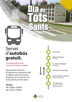 Bus gratuït a la Seu d'Urgell el dia de Tots Sants