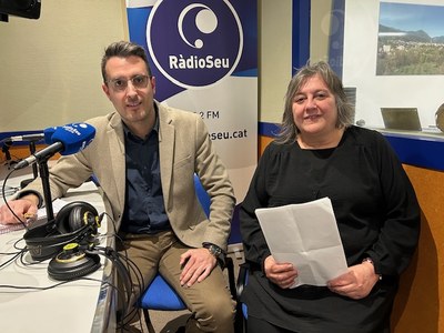 Roger Naudí i Montse Eroles, als estudis de RàdioSeu