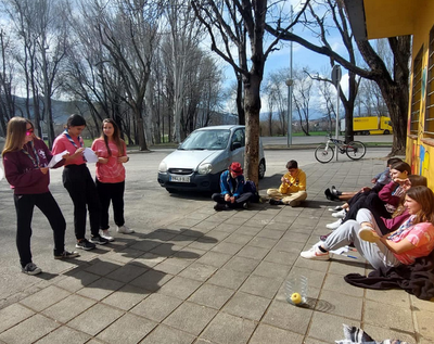 Activitat del Cau de la Seu al seu actual local al costat del Parc de Bombers (Foto: arxiu)