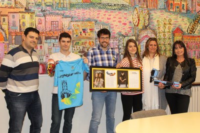 Reconeixement a David Aguilar a l'Ajuntament de la Seu (21.05.2018) 