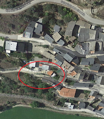 Imatge de la zona de Castellciutat que es pavimentarà 