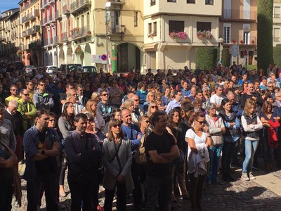 Concentració aquest dilluns a la plaça dels Oms