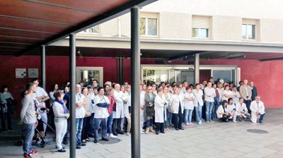 Concentració aquest dilluns davant el Sant Hospital