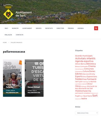 Web de l'Ajuntament de Sort